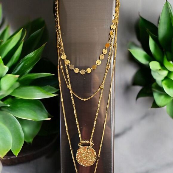 Drip Layered Necklace - Picture 3 of 3